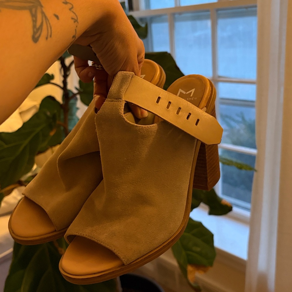Marc Fisher Peep Toe Block Heels